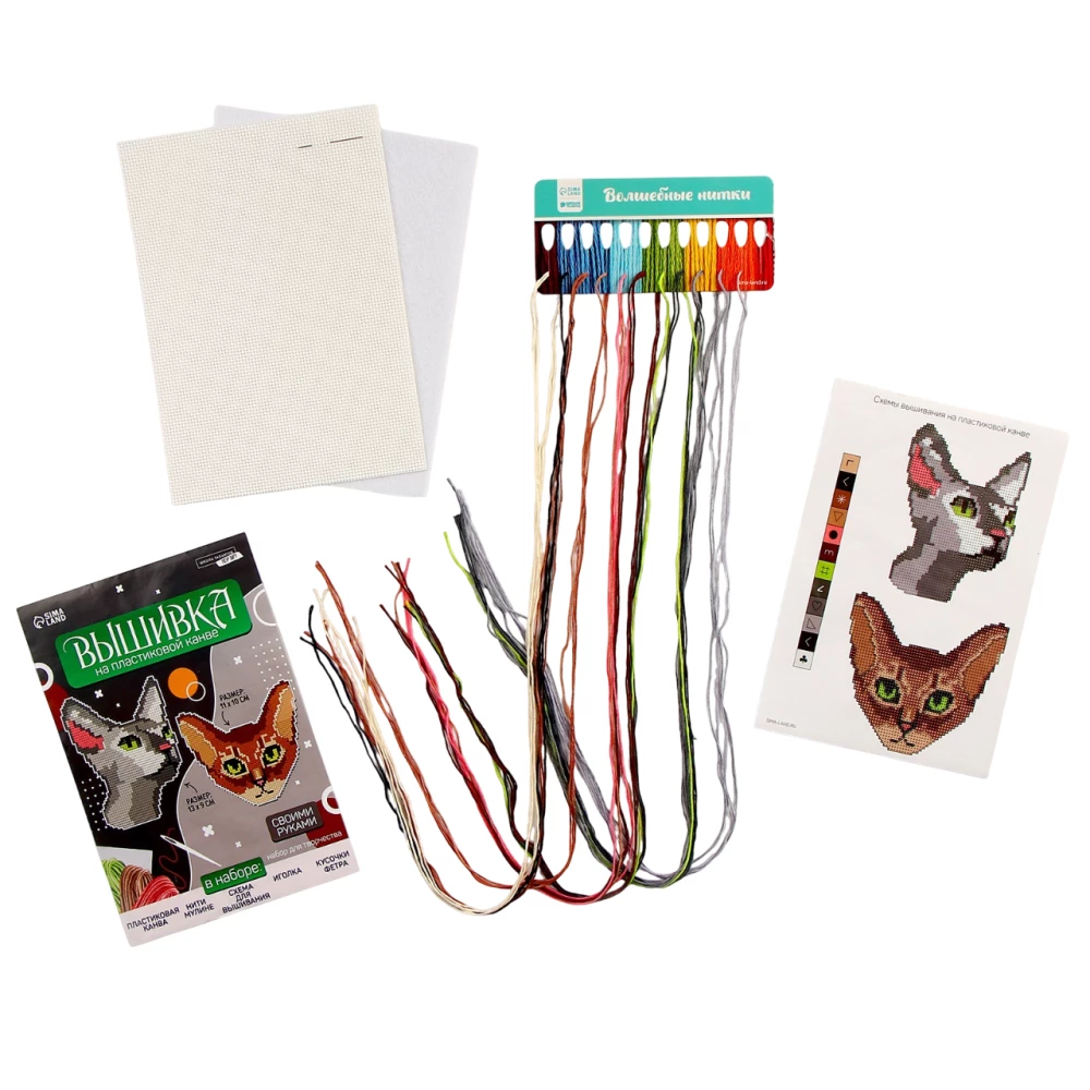 Cross Stitch on Plastic Canvas - Important Kitties