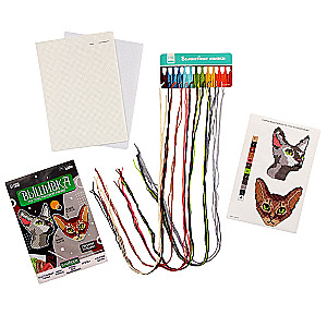 Cross Stitch on Plastic Canvas - Important Kitties
