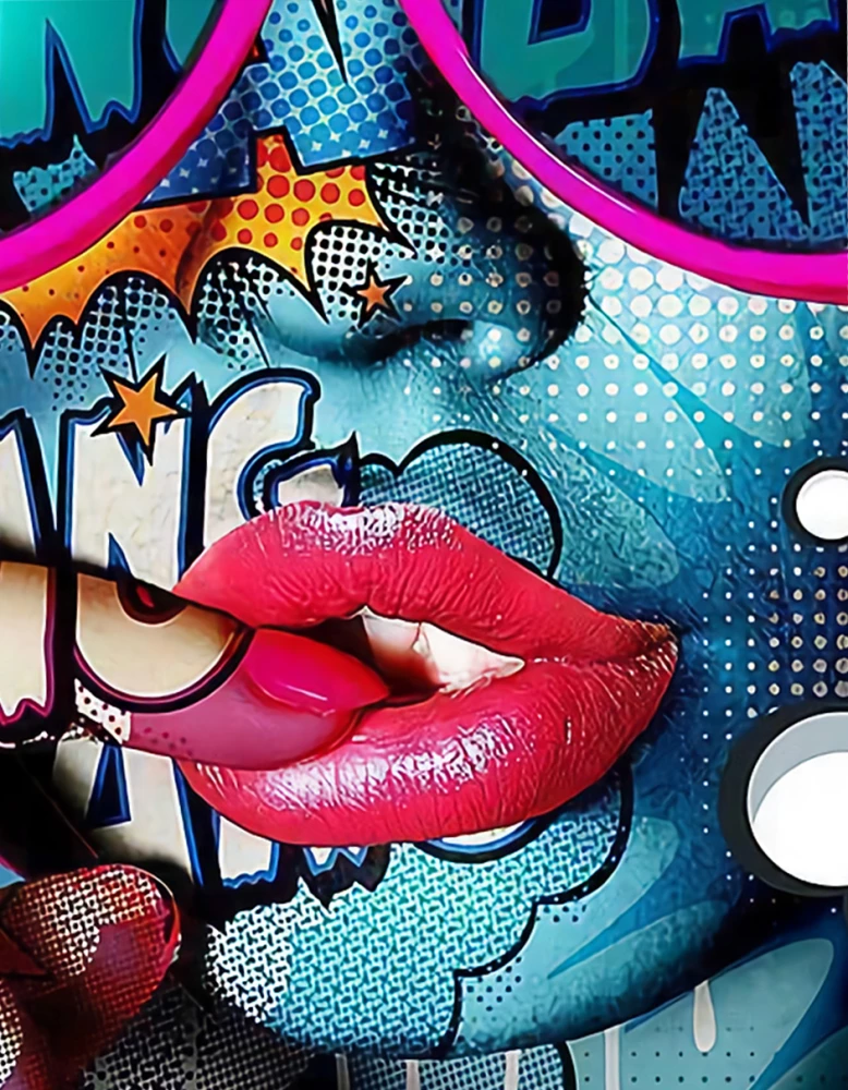 Paint by Numbers - Girl in Pop Art Style