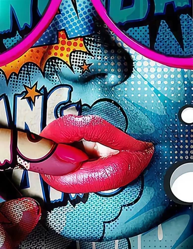 Paint by Numbers - Girl in Pop Art Style