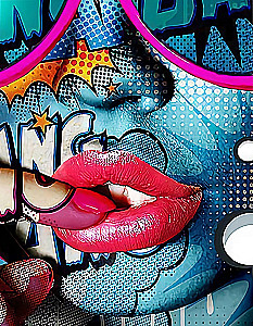 Paint by Numbers - Girl in Pop Art Style