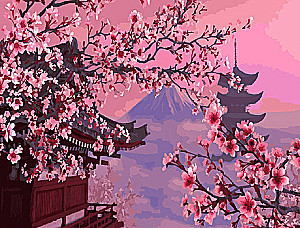 Painting by numbers - Mount Fuji