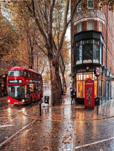 Painting by numbers - Autumn London