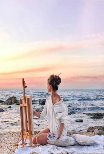 Paint by Numbers - Artist by the Sea