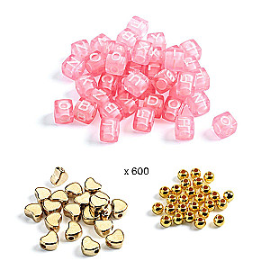 Jewelry Making Kit - Golden Alphabet