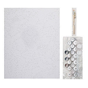 Numbered painting with gold leaf - Flowers (40x50)