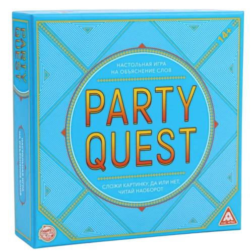 Настольная игра на объяснение слов PARTY QUEST: Сложи картинку, да или нет, читай наоборот