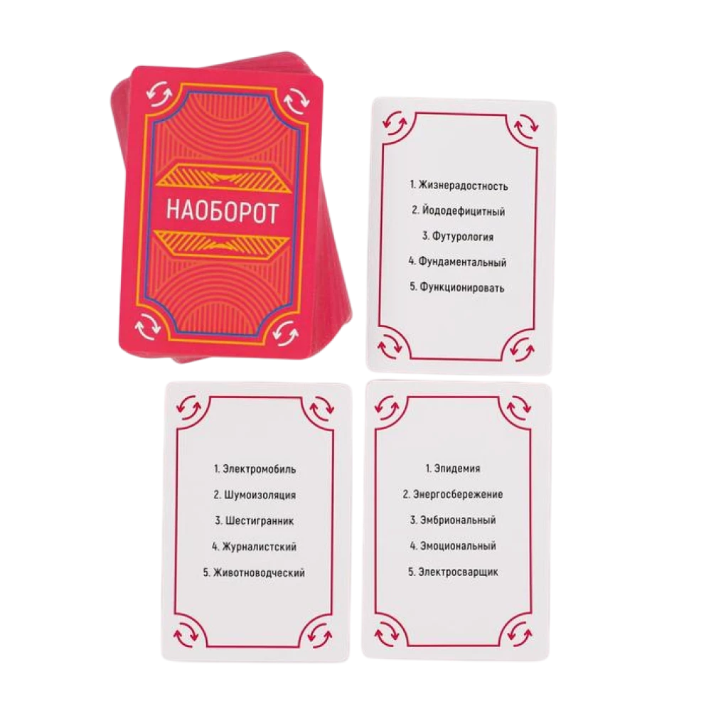 Настольная игра на объяснение слов PARTY QUEST: Сложи картинку, да или нет, читай наоборот