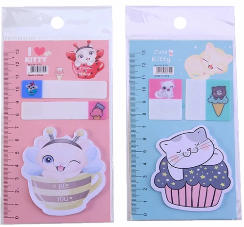 Sticky Note Set - I love Kitty, assorted