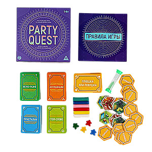 Board game for explaining words PARTY QUEST: Sculpt, name associations, speak