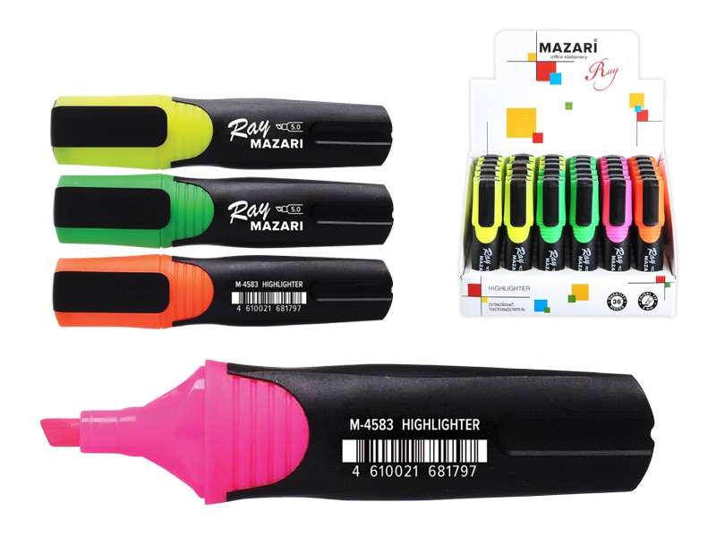 Teksta izcēlājs - Ray, 4 krāsas