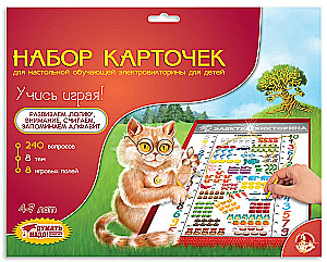 Set von Karten für das Lernspiel - Lerne spielend