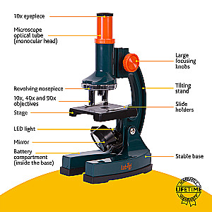 Levenhuk LabZZ M2 Children's Microscope with Experiment Set Included