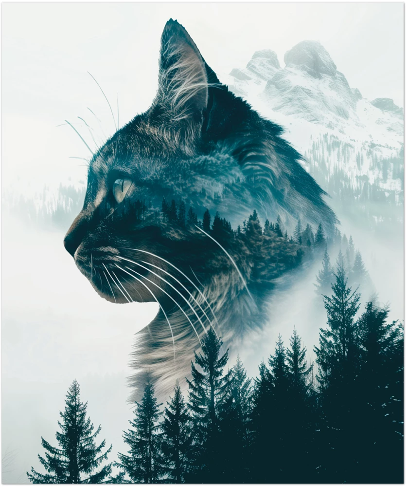 A5 Notebook Forest Cats (4 designs)