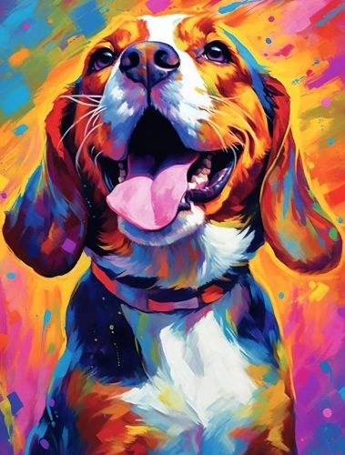 Paint by Numbers - Colorful Beagle