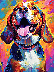 Paint by Numbers - Colorful Beagle
