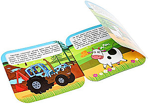 On the Farm. Blue Tractor