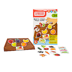 Plastic with Velcro - Fruits, Vegetables, Berries, Mushrooms (A4 envelope)