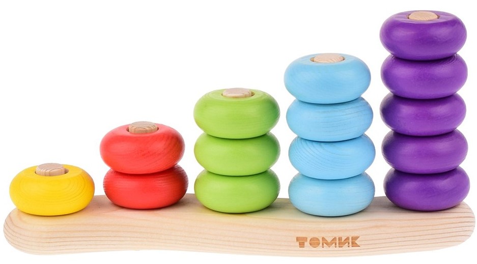 Development Set - Sorter. Colorful Rings (16 pieces)