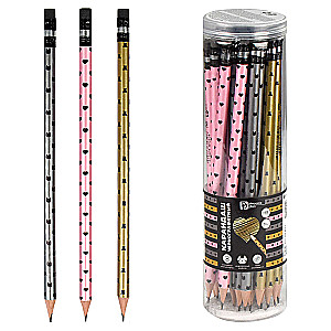 Graphite Pencil - BLACK PATTERN (assorted)