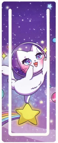 Bookmark with Cutout - Cosmic Kitty