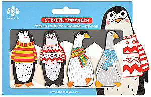Paper Stickers-Bookmarks - Penguins