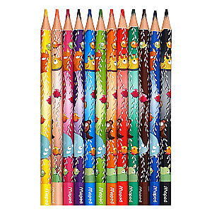 MAPED Jumbo Jungle Fever Colored Pencils