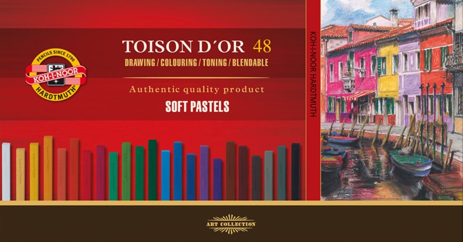 Mākslinieciskā mīkstā sausā pasteļa (48 krāsas)