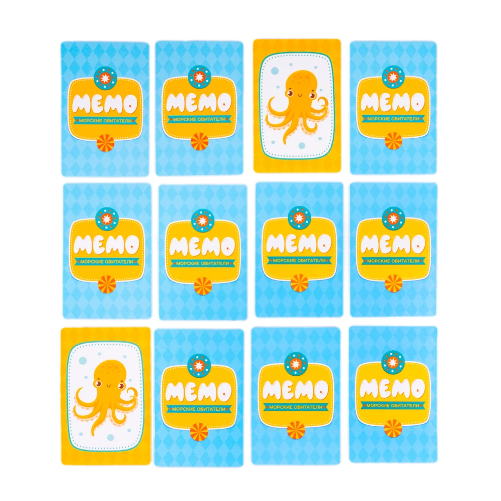Board Game - Memo. Sea Inhabitants