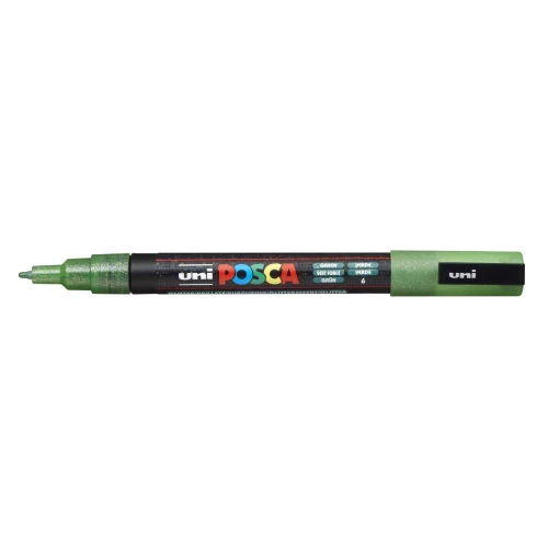 UNI Posca PC-3ML Marker, blue with glitter (6)