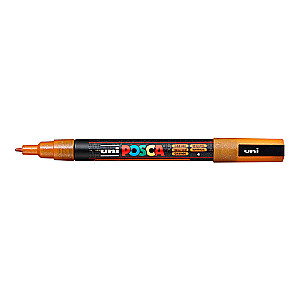 UNI Posca PC-3ML Marker, orange with glitter (4)