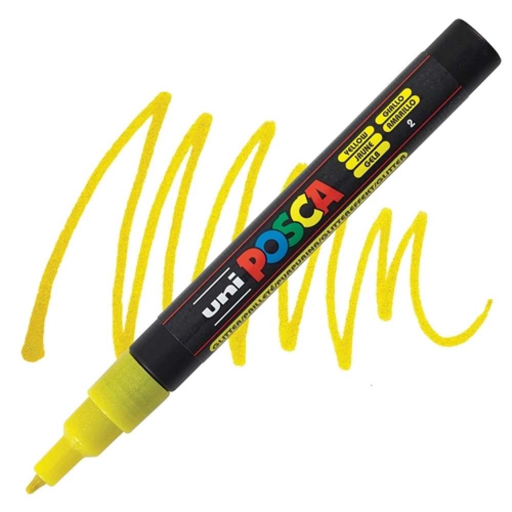 UNI Posca PC-3ML Marker, Blue with Glitter (2)