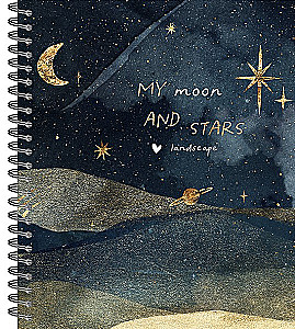 General notebook 48 sheets spiral - My Galaxy, assorted