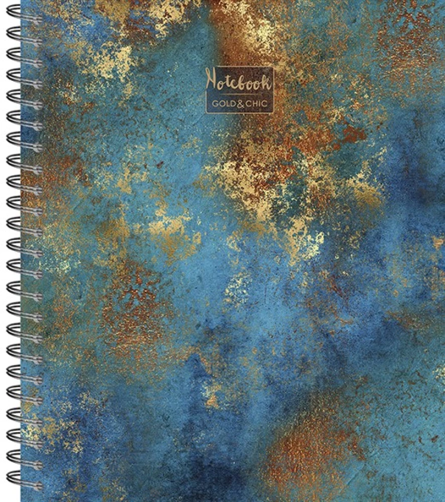 Common notebook 96 sheets in spiral - Gold&Chic, assortment
