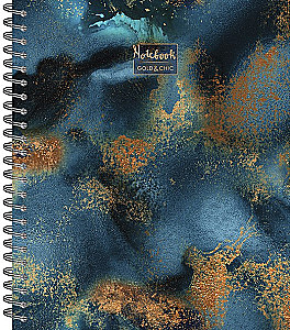 Common notebook 96 sheets in spiral - Gold&Chic, assortment
