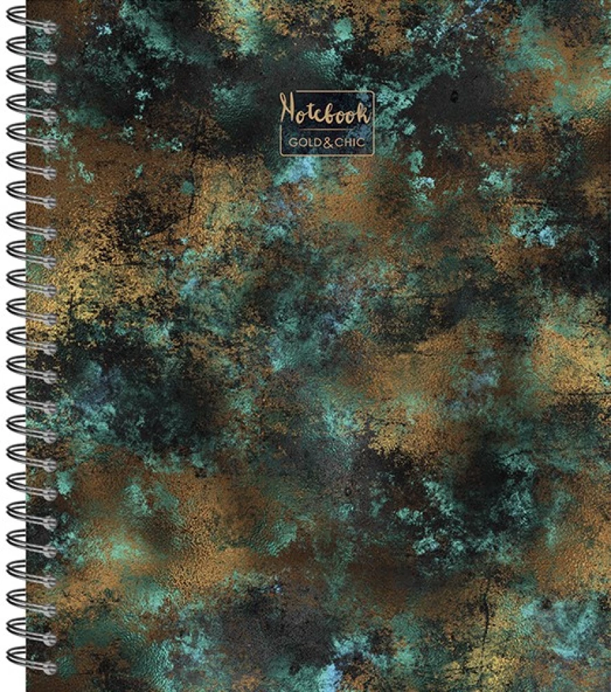 Common notebook 96 sheets in spiral - Gold&Chic, assortment