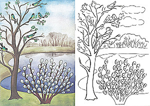 Coloring book - Spring