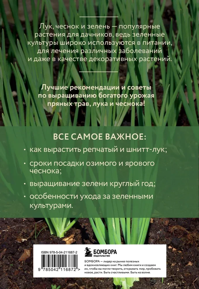 Onion, garlic, greens. Planting. Care. Protection. Harvesting. Storage