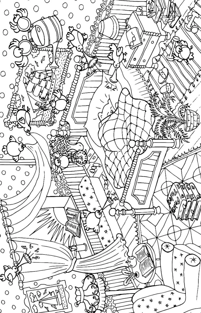 The Wizard of Oz. Coloring Book for Finding Objects