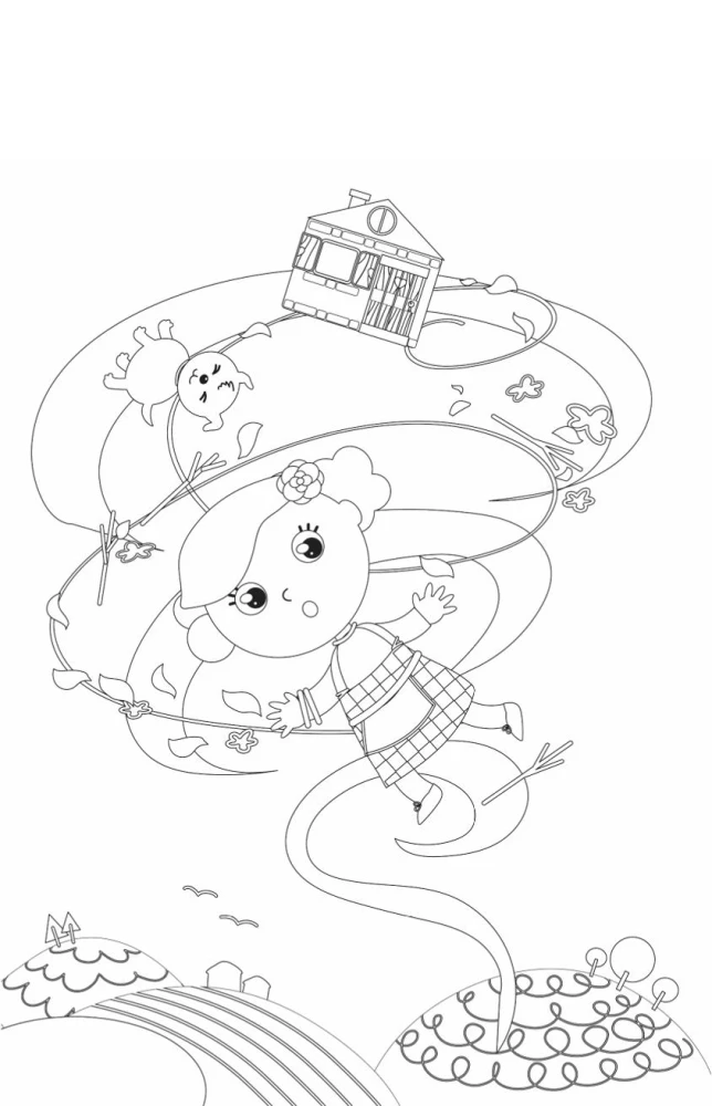 The Wizard of Oz. Coloring Book for Finding Objects