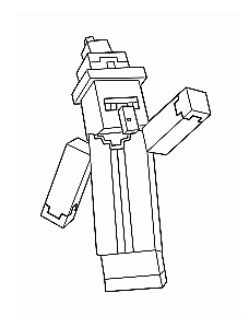The Most Cubic Minecraft Coloring Book. Super Pixel Adventure