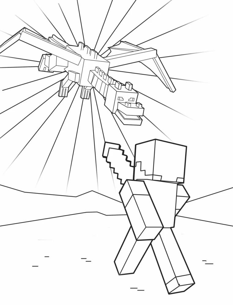The Most Cubic Minecraft Coloring Book. Super Pixel Adventure