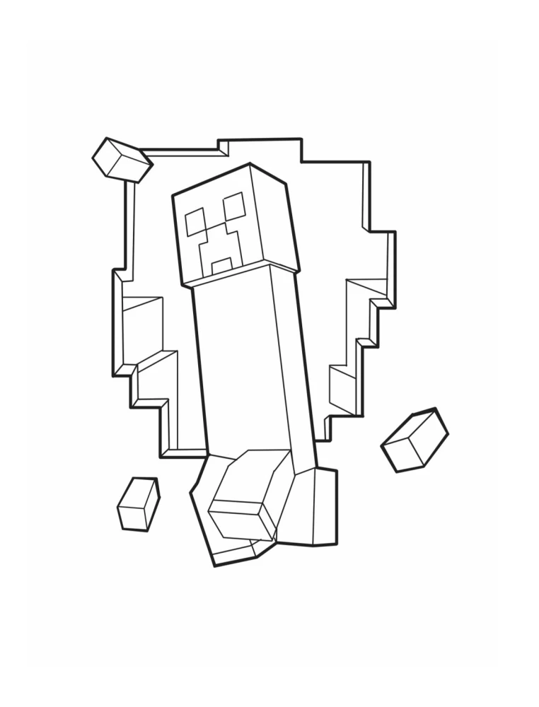 The Most Cubic Minecraft Coloring Book. Super Pixel Adventure