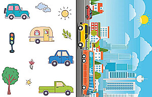 Puzzle z papieru. Samochody