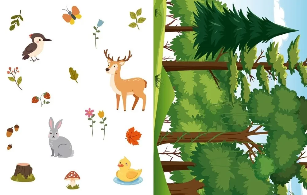 Volumetric Paper Toys. Animals
