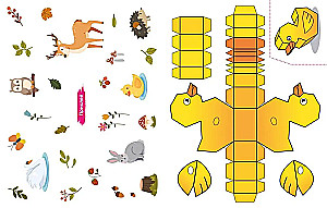 Volumetric Paper Toys. Animals