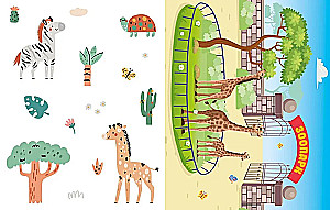 Three-dimensional paper toys. Zoo