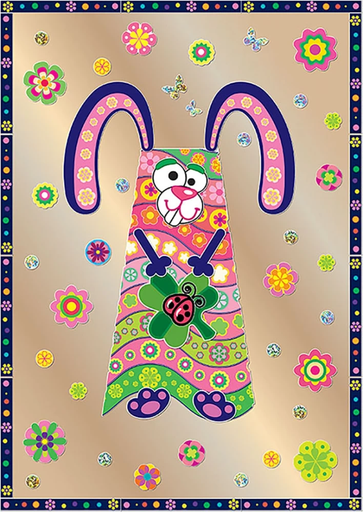 Set for Making a Picture - Striped Bunny