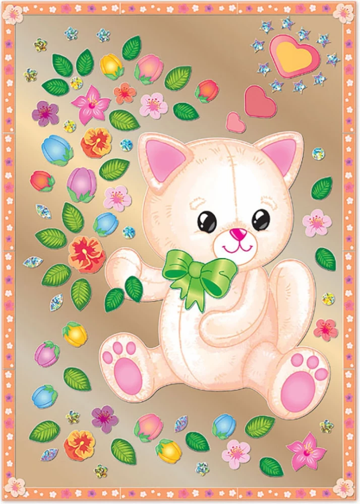 Creative Set - Kitten with Flowers (anti-stress)
