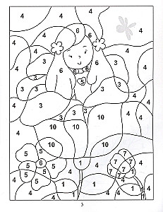 Color by Numbers. Visiting a Fairy Tale